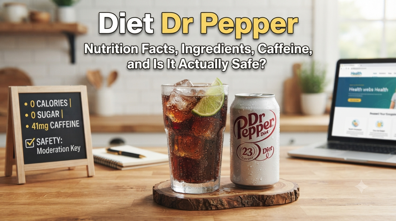 Diet Dr Pepper Nutrition Facts, Ingredients, Caffeine, and Is It Actually Safe