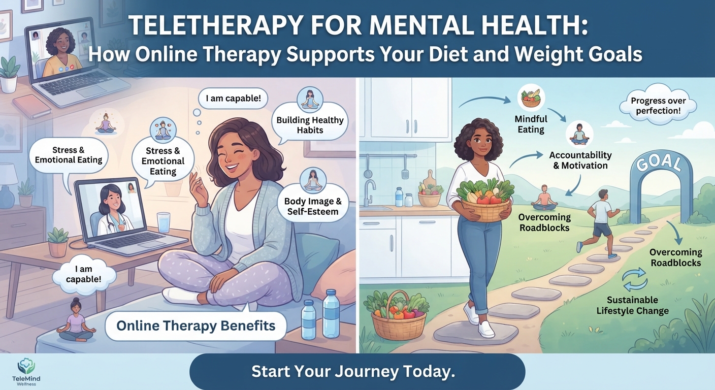 Teletherapy for Mental Health How Online Therapy Supports Your Diet and Weight Goals