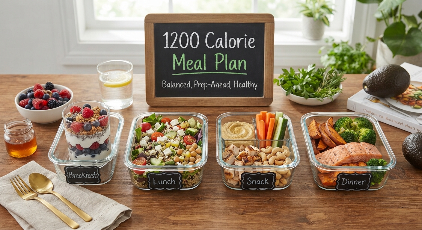 1200 Calorie Meal Plan A 7-Day Menu, the Full Math, and Whether 1200 Is Even Your Number