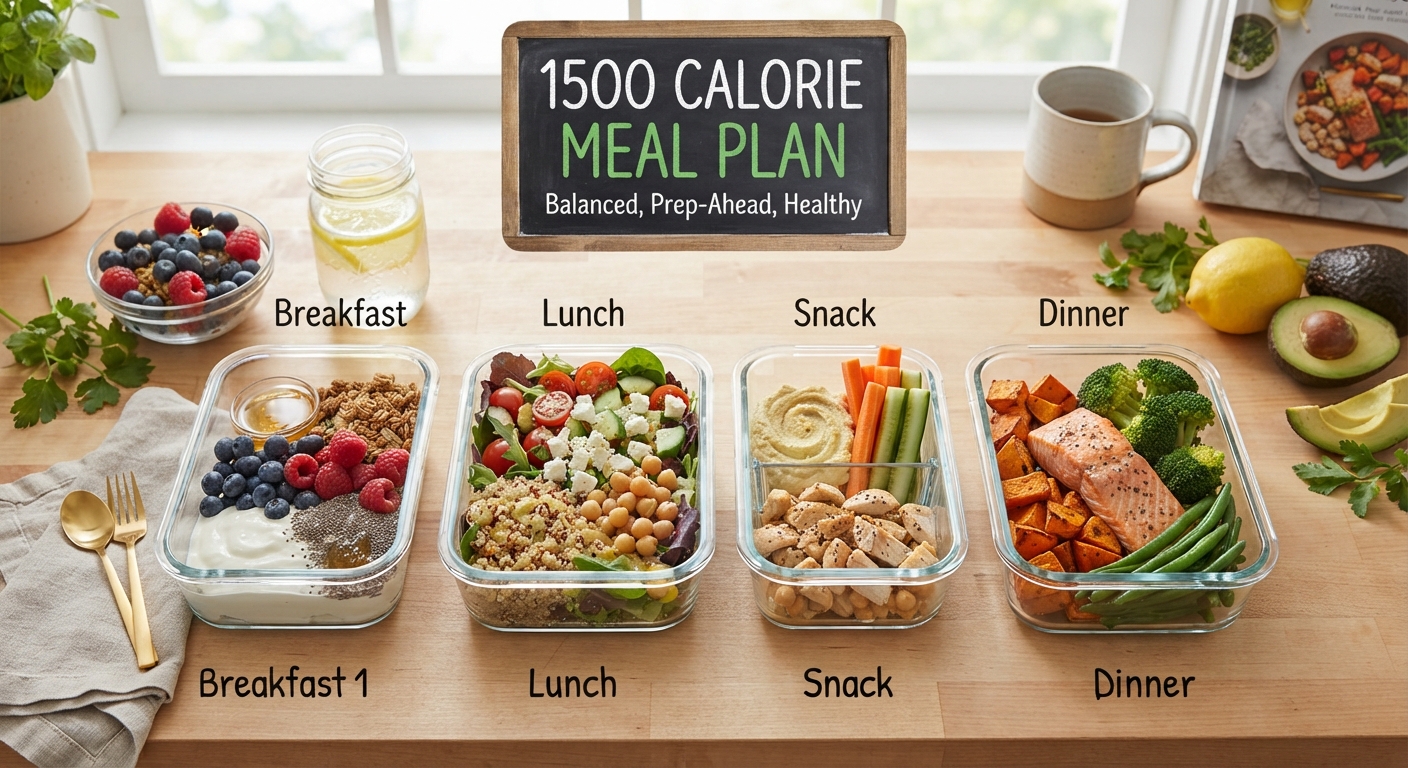 1500 Calorie Meal Plan 7 Days, Full Macro Math, and How to Know It's Your Number