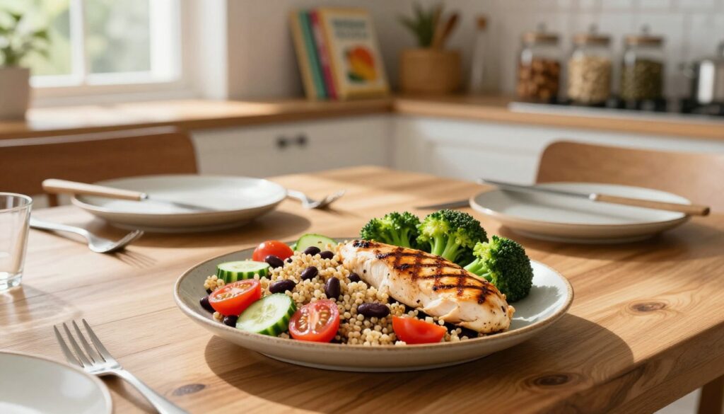 Protein and fiber in satisfying meals Protein and fiber in satisfying meals